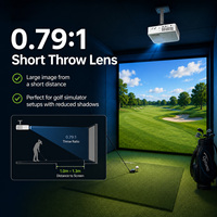 Projecteur laser à courte focale Optoma ZK521ST 5100 lumens 4K UHD pour simulateur de golf, usage commercial, éducatif et professionnel