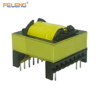 Bobine de puissance LED SMPS à montage sur circuit imprimé, transformateur haute fréquence à noyau de ferrite horizontal FELENG ETD39