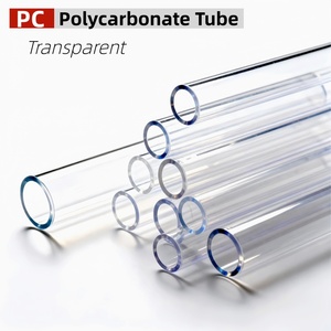 Tubo <span class=keywords><strong>Trasparente</strong></span> in <span class=keywords><strong>Policarbonato</strong></span> PC, Cilindro Estruso Cavo Personalizzato, Diametro 3mm-100mm, Lunghezza 1 Metro, Spessore Variabile - Product Image 3