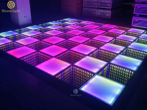 Tintura Led pista da ballo 3d specchio Dancefloor Luces DJ illuminato LED pista da ballo per la fase di festa di nozze - Product Image 3
