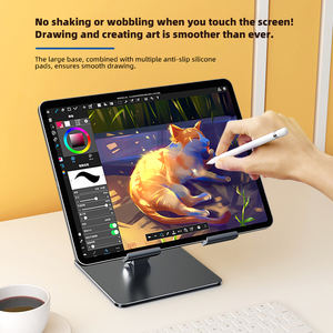 Supporto per Tablet da tavolo regolabile supporto da tavolo universale per cellulare supporto da tavolo in metallo supporto per telefono cellulare per iPhone <span class=keywords><strong>iPad</strong></span> - Product Image 2