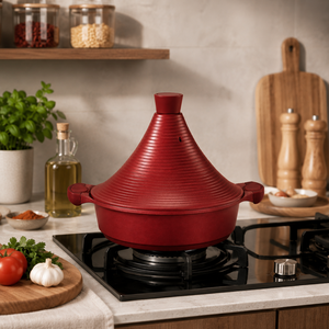 Pentola Tajine in Alluminio Pressofuso <span class=keywords><strong>Antiaderente</strong></span> con Coperchio, Stile Marocchino, Vendita all'Ingrosso - Product Image 3