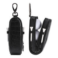 Organisateur de sac de golf en cuir PU grain crocodile, étanche, à fermeture éclair, style suspendu, lot de deux, vente en gros d'usine, personnalisation