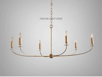 Lustre linéaire artisanal à 6 lumières, luminaire de plafond moderne noir, éclairage suspendu minimaliste du milieu du siècle pour salle à manger