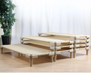 Moetry <span class=keywords><strong>Lit</strong></span> de jour en plastique léger et <span class=keywords><strong>empilable</strong></span> pour la salle de repos des tout-petits pour la maternelle et les enfants d'âge préscolaire - Product Image 2