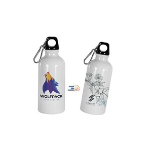 Borraccia in alluminio Wolfpack da 400 ml con moschettone per uso esterno - Product Image 1