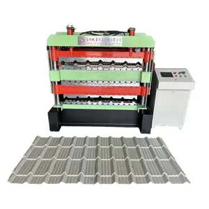 Automatische Hoge Kwaliteit Één Laag Trapezium Dakpaneel Maken Machines Metalen Trapeziumvormige Plaat Rollende Machine