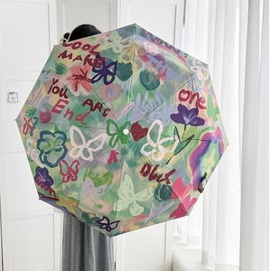 <span class=keywords><strong>Parasol</strong></span> automatique élégant à <span class=keywords><strong>prix</strong></span> d'usine, protection UPF 50+, compact et tendance pour femmes, idéal pour la pluie et le soleil, personnalisable - Product Image 1