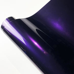 Premium haute brillance minuit violet voiture vinyle Wrap Film moto bricolage autocollant dégagement d'air auto-adhésif voiture changement couleur Film - Product Image 1
