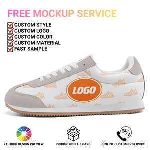 Baskets graphiques décontractées personnalisées pour hommes avec imprimé crème glacée, chaussures de marche décontractées pour hommes pour marques de détail |   FN112A-26007106-008 - Product Image 3