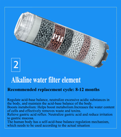 89-3 + 2 10 pouces eau alcaline UV Set cuisine purificateur d'eau à plusieurs étages élément filtrant spécial