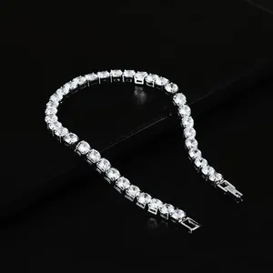 Pulsera con Dijes de Moissanita Brillante con Microincrustaciones y Diseño de Corona para Hombre, Joyería Exquisita y Moderna para Regalo - Product Image 4