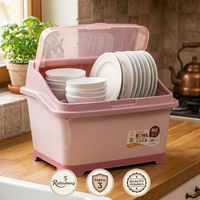 Scolapiatti in Plastica per Armadio da Cucina, Mobile per Asciugatura Piatti per Uso Domestico e Conservazione in Cucina, Fornitura all'Ingrosso