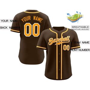 Camiseta de Béisbol Personalizada con Botones, Nombre y Número Cosidos, Unisex, Talla Grande para Adultos - Product Image 3