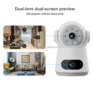 新しい双方向オーディオ4MP 2KデュアルレンズワイヤレスWiFiビデオPTZカメラ360スマートホーム屋内V380プロWiFiセキュリティIP CCTVカメラ - Product Image 2