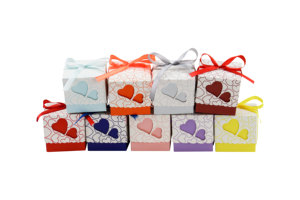 Cajas <span class=keywords><strong>de</strong></span> Papel para Dulces con Diseño <span class=keywords><strong>de</strong></span> Corazón Doble para Bodas, Fiestas, Baby Shower, Cajas <span class=keywords><strong>de</strong></span> <span class=keywords><strong>Regalo</strong></span> para Chocolates con Cintas - Product Image 3