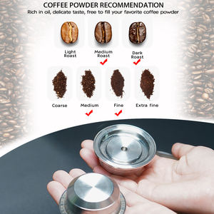 Juego de 3 <span class=keywords><strong>Cápsulas</strong></span> de <span class=keywords><strong>Café</strong></span> Vacías de Acero Inoxidable para Vertuoline, Filtro de <span class=keywords><strong>Café</strong></span> Recargable de 230 ml, Filtros de <span class=keywords><strong>Café</strong></span> Reutilizables - Product Image 3