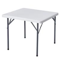 Table pliante en plastique HDPE de qualité supérieure pour événements extérieurs, mariages, jardins, 6 pieds/8 pieds, prix direct usine
