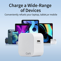 Vente en gros 45W GaN Chargeur mural super rapide USB type C Chargeurs originaux Iphone pour Macbook Air Tablette pour ordinateur portable