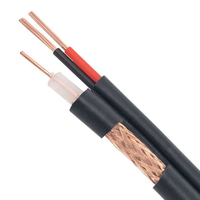 Kabel koaksial dengan kabel daya RG6 + 2C untuk kabel Kamera CCTV/CATV