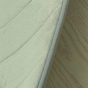 พรมเช็ดเท้าขนแกะปะการังทรงสี่เหลี่ยมผืนผ้าสีทึบดีไซน์เรียบง่ายดูดซับน้ำได้ดีไม่ลื่นสำหรับห้องน้ำพรมปูพื้นห้องน้ำ - Product Image 3