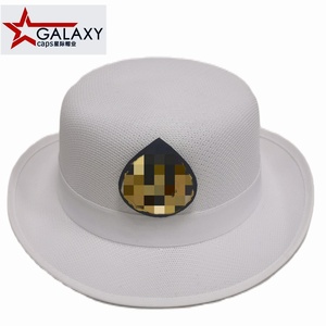 Cappello da sole da donna classico senza tempo cappello bianco in rete bianca cappello da sole Derby <span class=keywords><strong>bombetta</strong></span> uniforme - Product Image 1