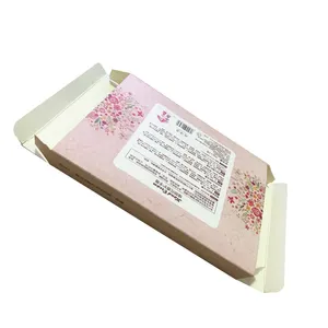 Custom CMYK Printing Matte Paper Boxes PVC Window Cosmetic Marks Packaging Folding White Cardboard Box