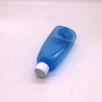 Échantillon gratuit de 300ml bouteille de sirop contre la toux vide en PET de qualité alimentaire avec bouchon inviolable pour récipient de stockage de liquide oral