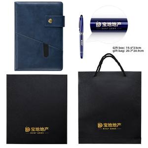 Cuaderno de Cuero Grueso para Negocios, Diseño de Hebilla Multifuncional con Logotipo Personalizable, Set de Regalo para Oficina/Estudio, Cuaderno A5 con Hebilla - Product Image 6