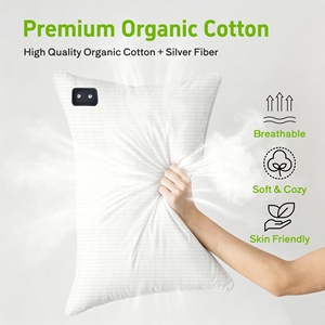 Housse de coussin de mise à <span class=keywords><strong>la</strong></span> terre à alimentation directe d'usine avec cordon de mise à <span class=keywords><strong>la</strong></span> terre, doublure en <span class=keywords><strong>fibre</strong></span> d'argent à 10 %, douce et respirante - Product Image 3