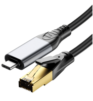 Câble USB C vers Ethernet Câble de type C vers RJ45 Réseau LAN Gigabit directement connecté pour PC Ordinateur portable TV de bureau