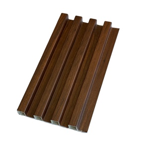 Grain de <span class=keywords><strong>bois</strong></span> de luxe 160 creux petite haute grande plaque murale convexe rainure Grille lumière rouge gril Net WPC fabriqué - Product Image 6