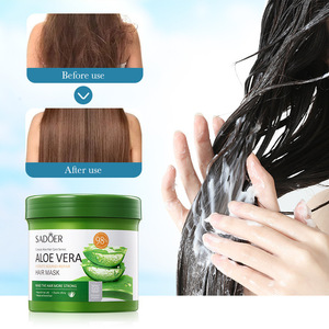 Shampooing capillaire hydratant et nourrissant en profondeur à la formule d'aloe vera Sadoer 500ml, ensemble de soins capillaires - Product Image 4
