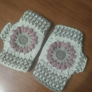Custom Crochet Granny Square <b>Scarf</b> <b>Hat</b> <b>and</b> Glove <b>Set</b> Handmade Knit Winter Accessory Gift for <b>Women</b> - Product Image 3
