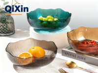 Chinees fabrieksgemaakte, op maat geïnjecteerde, milieuvriendelijke snack schaal met plantenpatroon, celadon fruitbord, BPA-vrij voor feestjes en thuisgebruik
