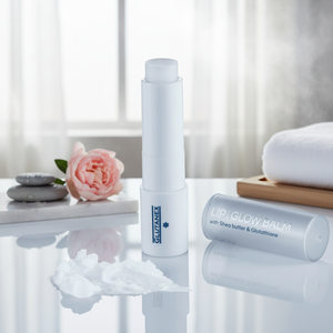 Baume à lèvres Glutanex Lip Glow, sans cruauté, éclaircissant, lissant, pour des lèvres douces et lisses, sans parfum, apaisant et régénérant. - Product Image 3