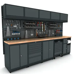 BODUR Metal Tool Cabinet Modular Resistant Storage System For Mechanic Garages Industrial Workshop Hobby Usage