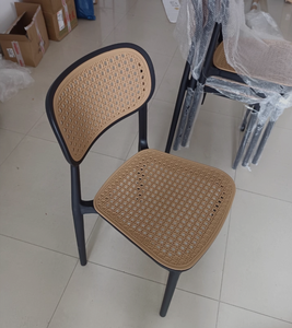 Silla Moderna de Mimbre y Madera <span class=keywords><strong>para</strong></span> Exteriores, Ideal <span class=keywords><strong>para</strong></span> Comedor, Hotel, Villa, Eventos Escolares, <span class=keywords><strong>Fiestas</strong></span>, Restaurante y Banquetes, Suave, Duradera y Ecológica - Product Image 2