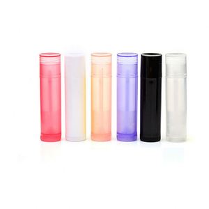 Tubo de Plástico PP Transparente, Blanco y Negro de 5g 5ml para Lápiz Labial, Envase para Bálsamo Labial con Tapa de Bomba, DIY - Product Image 1