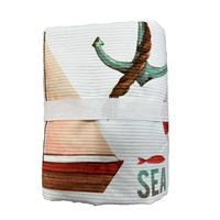 Eco-friendly Absorbent Printed Jacquard Microfiber Large Camping Gift Towel