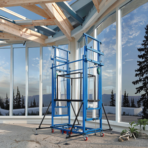 Lift Perancah Logam Listrik Baru, Lipat, Mobile, Indoor Outdoor, Dekoratif, Tangga Kargo, Tali Kawat, <span class=keywords><strong>2</strong></span>-8m, Kapasitas Beban 0.5 <span class=keywords><strong>Ton</strong></span> - Product Image 1