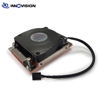 Refroidisseur de processeur 1U haute performance AM4 AM5, dissipateur thermique de serveur, chambre à vapeur, base en cuivre, ventilateur 8013 pour AMD Ryzen TDP145W AM4-A45
