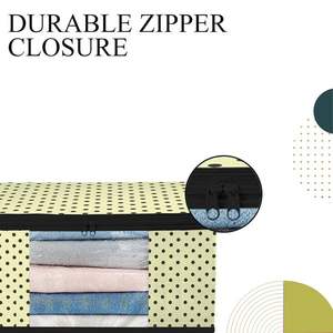 Cream Polka High Quality Transparent Saree Storage <b>Bag</b> Saree Pouch Work Saree Cover For Womens In Wholesale Price - Product Image 3