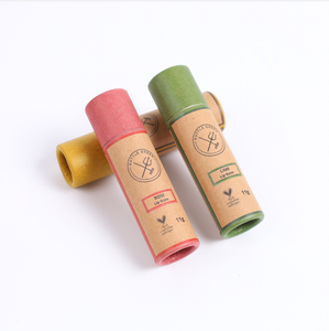 Tube en papier kraft brun compostable, impression personnalisée sur la surface, pour les fournitures de cosmétiques solides artisanaux - Product Image 6