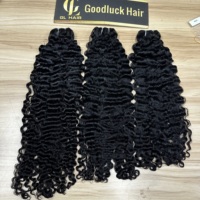 Lot de mèches de cheveux humains 16A Ondes d'eau birmanes, Ondes d'eau océaniques, Bouclées en spirale, Offre de mèches de cheveux vierges bruts vietnamiens