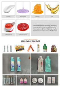 Hoàn toàn tự động làm đầy chất lỏng máy đóng gói cho mật ong gói Mứt Stick túi thực phẩm may mặc lá Pouch bao bì ghi nhãn - Product Image 3