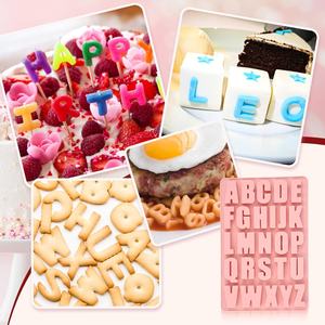 Moule en silicone à 26 cavités en forme de lettres de l'alphabet, antiadhésif, sans phtalates, grande profondeur, pour chocolat, crayons, pochoirs pour bonbons et gâteaux - Product Image 6