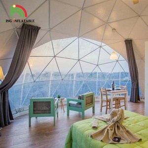 Mozzi cupola geodetica <span class=keywords><strong>kit</strong></span> <span class=keywords><strong>per</strong></span> la casa <span class=keywords><strong>campeggio</strong></span> all'aperto struttura in acciaio Pvc tenda ristorante dell'hotel con connettori a cupola geodetica - Product Image 6