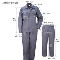 Combinaisons de travail en coton/polyester industrielles, confortables, résistantes à l'eau, vêtements de protection pour les travailleurs des mines et des usines, Oeko-Tex