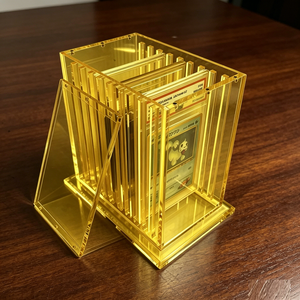 Présentoir en acrylique transparent sur mesure à 10 compartiments pour cartes gradées, idéal pour les salons de cartes à collectionner - Product Image 4